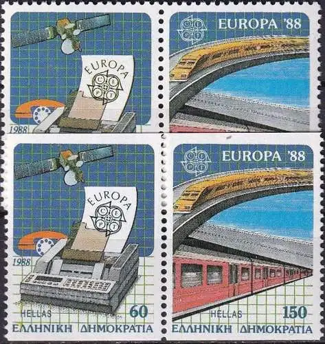 GRIECHENLAND 1988 Mi-Nr. 1685/86 AC ** MNH