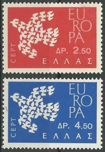 GRIECHENLAND 1961 Mi-Nr. 775/76 ** MNH - CEPT