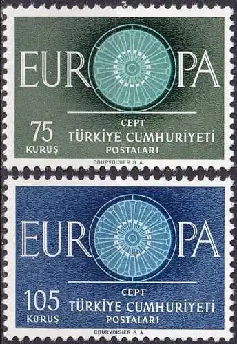 TÜRKEI 1960 Mi-Nr. 1774/75 ** MNH - CEPT