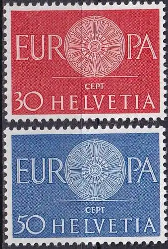 SCHWEIZ 1960 Mi-Nr. 720/21 ** MNH - CEPT