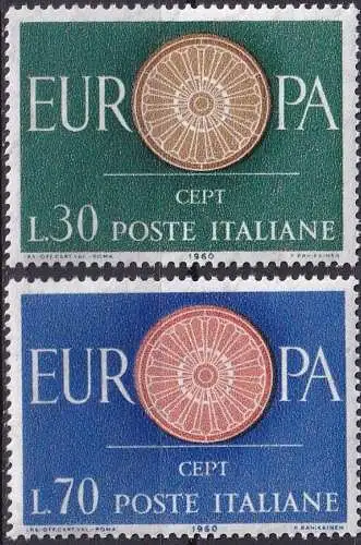 ITALIEN 1960 Mi-Nr. 1077/78 ** MNH - CEPT