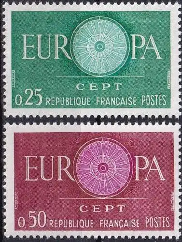 FRANKREICH 1960 Mi-Nr. 1318/19 ** MNH - CEPT