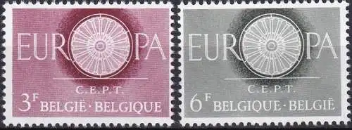 BELGIEN 1960 Mi-Nr. 1209/10 ** MNH - CEPT