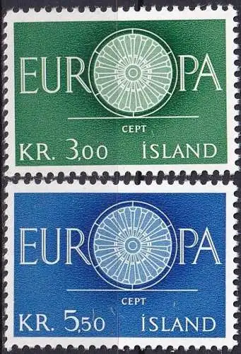 ISLAND 1960 Mi-Nr. 343/44 ** MNH - CEPT