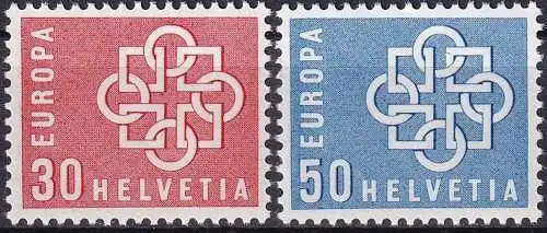 SCHWEIZ 1959 Mi-Nr. 679/80 ** MNH - CEPT