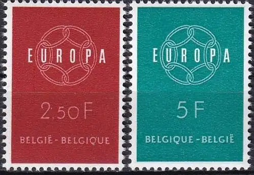 BELGIEN 1959 Mi-Nr. 1164/65 ** MNH - CEPT