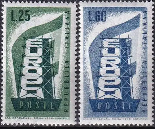 ITALIEN 1956 Mi-Nr. 973/74 ** MNH - CEPT