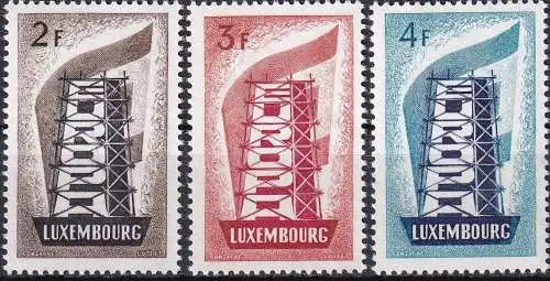LUXEMBURG 1956 Mi-Nr. 555/57 ** MNH - CEPT