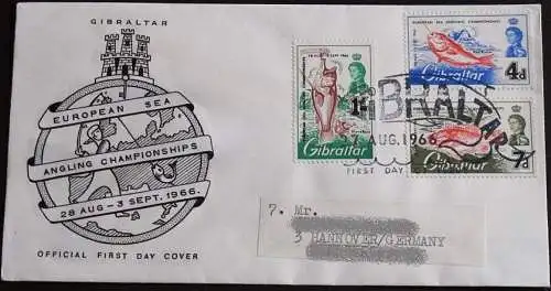 GIBRALTAR 1966 Mi-Nr. 179/81 FDC