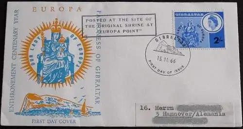 GIBRALTAR 1966 Mi-Nr. 184 FDC