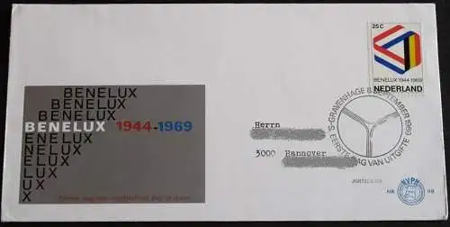 NIEDERLANDE 1969 Mi-Nr. 926 FDC