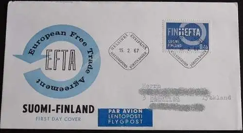 FINNLAND 1967 Mi-Nr. 619 FDC