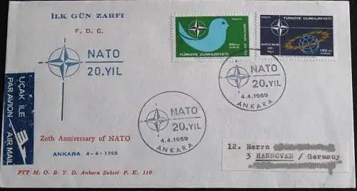 TÜRKEI 1969 Mi-Nr. 2120/21 FDC