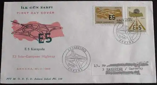 TÜRKEI 1967 Mi-Nr. 2058/59 FDC