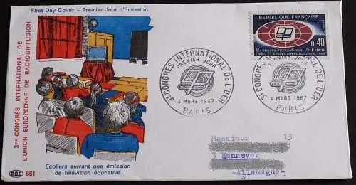 FRANKREICH 1967 Mi-Nr. 1573 FDC