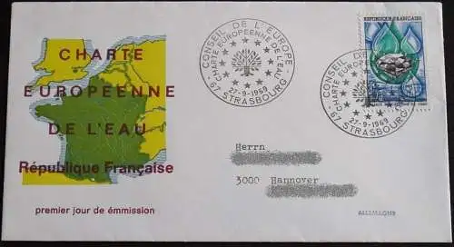 FRANKREICH 1969 Mi-Nr. 1682 FDC