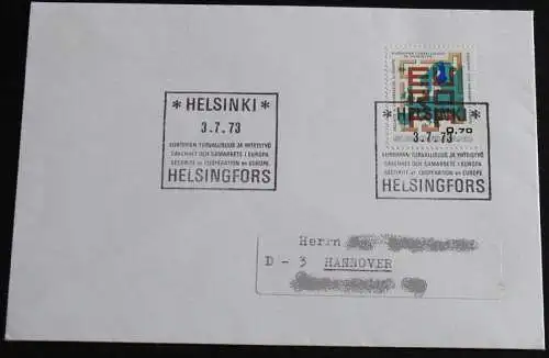 FINNLAND 1973 Mi-Nr. 726 FDC