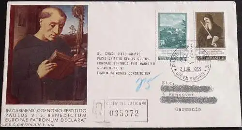 VATIKAN 1965 Mi-Nr. 481/82 FDC