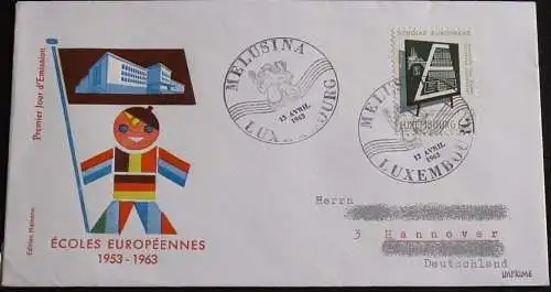 LUXEMBURG 1963 Mi-Nr. 666 FDC