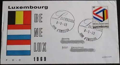 LUXEMBURG 1969 Mi-Nr. 793 FDC