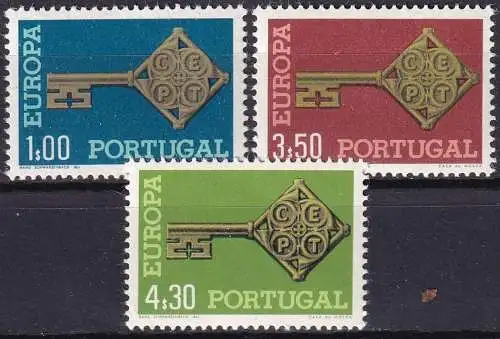 PORTUGAL 1968 Mi-Nr. 1051/53 ** MNH - CEPT