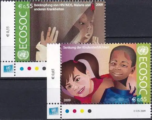 UNO WIEN 2009 Mi-Nr. 605/06 ** MNH