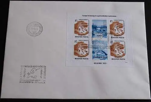 UNGARN 1973 Mi-Nr. Block 99 A FDC