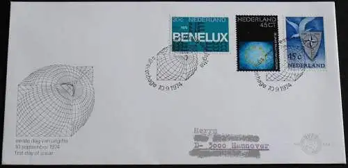 NIEDERLANDE 1974 Mi-Nr. 1035/36 FDC