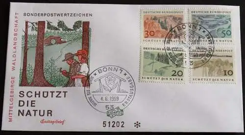 DEUTSCHLAND 1969 Mi-Nr. 591/94 FDC