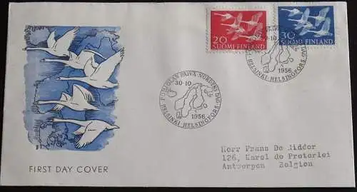 FINNLAND 1956 Mi-Nr. 465/66 FDC