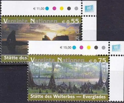 UNO WIEN 2003 Mi-Nr. 397/98 ** MNH