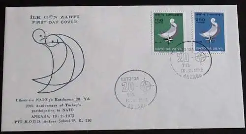 TÜRKEI 1972 Mi-Nr. 2250/51 FDC