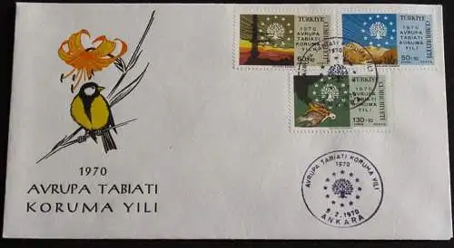 TÜRKEI 1970 Mi-Nr. 2158/60 FDC