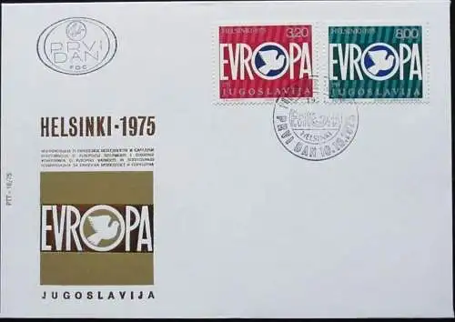 JUGOSLAWIEN 1975 Mi-Nr. 1617/18 FDC