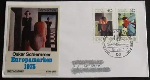 DEUTSCHLAND 1975 Mi-Nr. 840/41 CEPT FDC