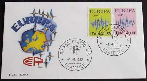 ITALIEN 1972 Mi-Nr. 1364/65 CEPT FDC