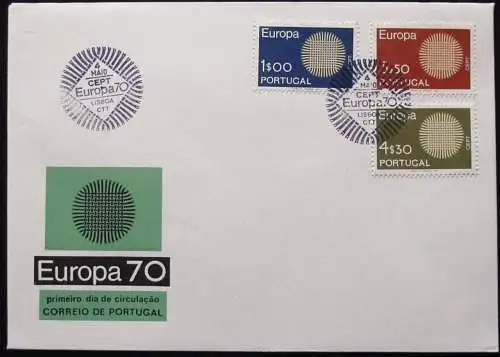 PORTUGAL 1970 Mi-Nr. 1092/94 CEPT FDC