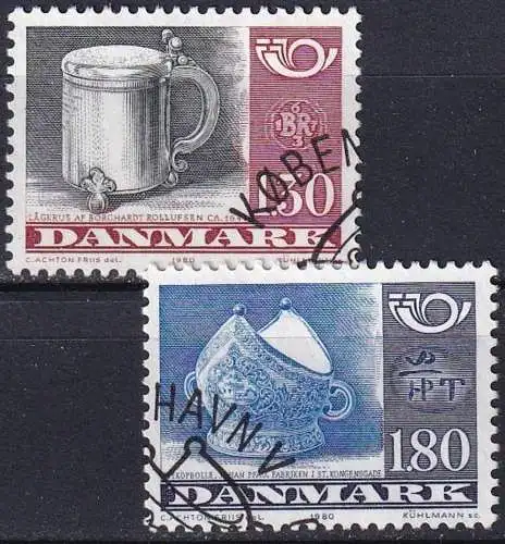 DÄNEMARK 1980 Mi-Nr. 708/09 o used - aus Abo