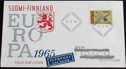 FINNLAND 1965 Mi-Nr. 608 CEPT FDC