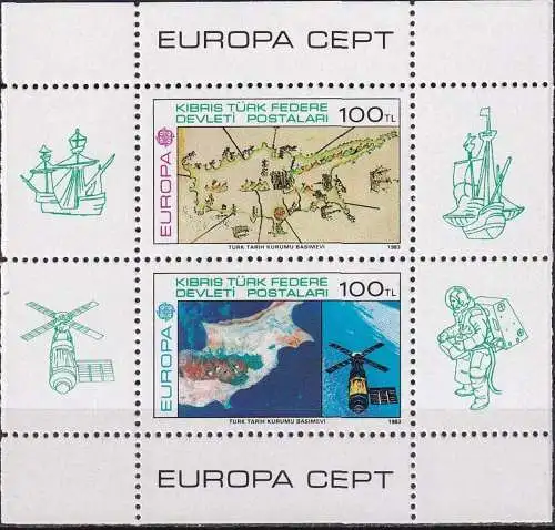 TÜRK. ZYPERN 1983 Mi-Nr. Block 4 ** MNH