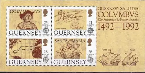 GUERNSEY 1992 Mi-Nr. Block 8 ** MNH