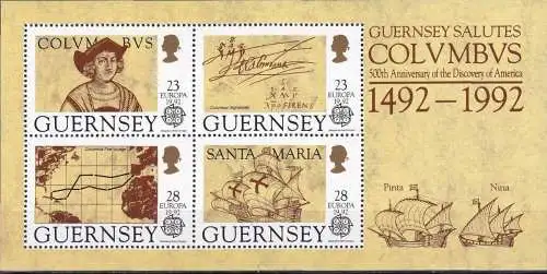 GUERNSEY 1992 Mi-Nr. Block 8 ** MNH