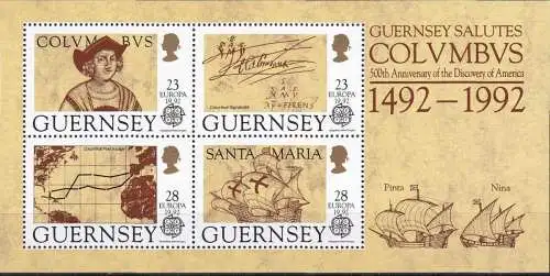 GUERNSEY 1992 Mi-Nr. Block 8 ** MNH