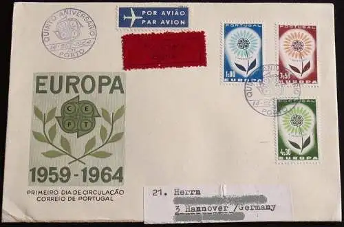 PORTUGAL 1964 Mi-Nr. 963/65 CEPT FDC