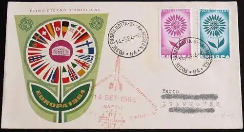 ITALIEN 1964 Mi-Nr. 1164/65 CEPT FDC