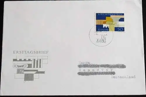 LIECHTENSTEIN 1963 Mi-Nr. 431 CEPT FDC