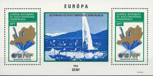 UNGARN 1974 Mi-Nr. Block 103 A ** MNH