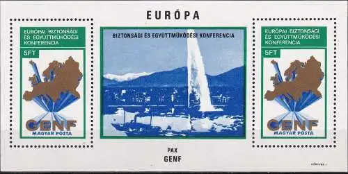 UNGARN 1974 Mi-Nr. Block 103 A ** MNH - CEPT