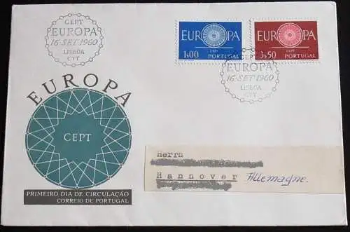 PORTUGAL 1960 Mi-Nr. 898/99 CEPT FDC