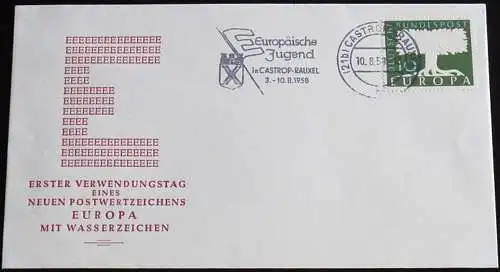 DEUTSCHLAND 1958 Mi-Nr. 294 CEPT FDC
